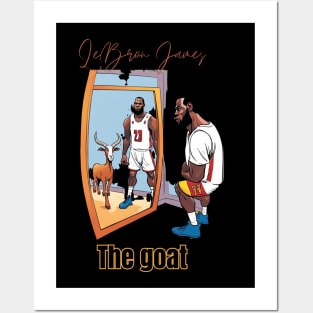 Lebron James goat Victor illustration artwork Posters and Art